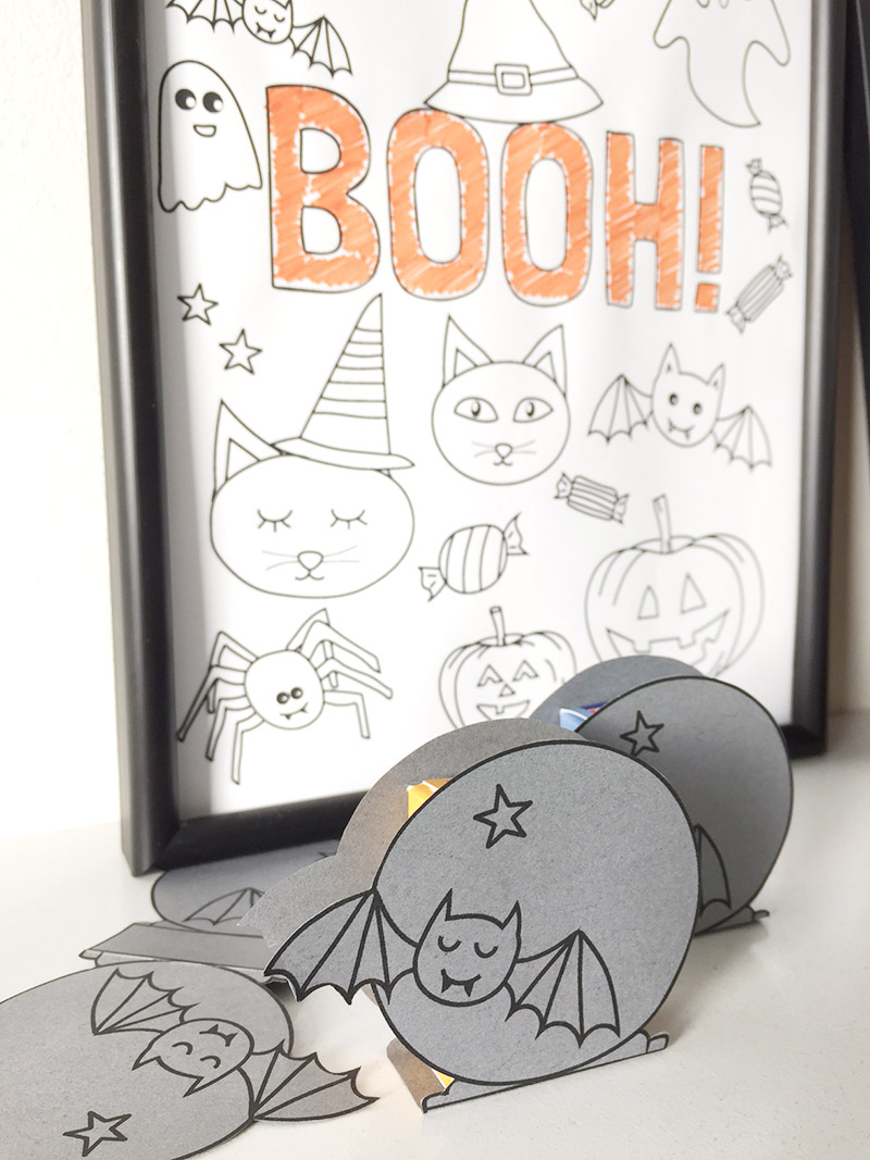halloween printable kleurplaat traktatie DIY free download
