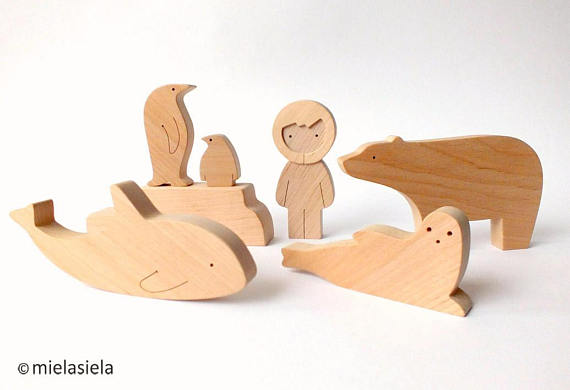 handgemaakte houten speelgoeddieren design mielasiela