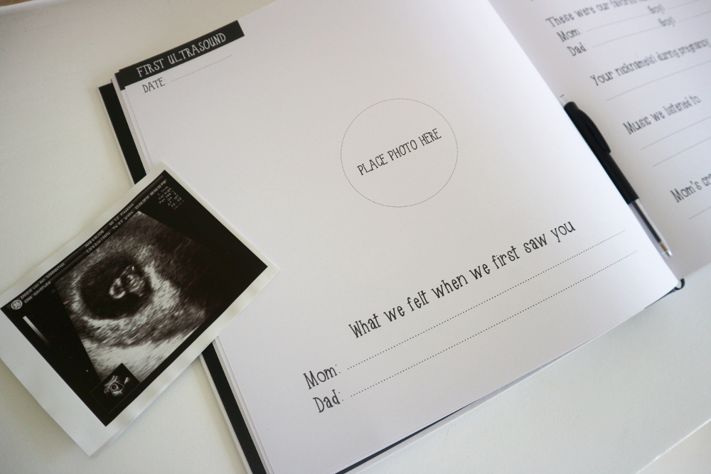 invulboek zwangerschap en kinderjaren monochrome oh my goody