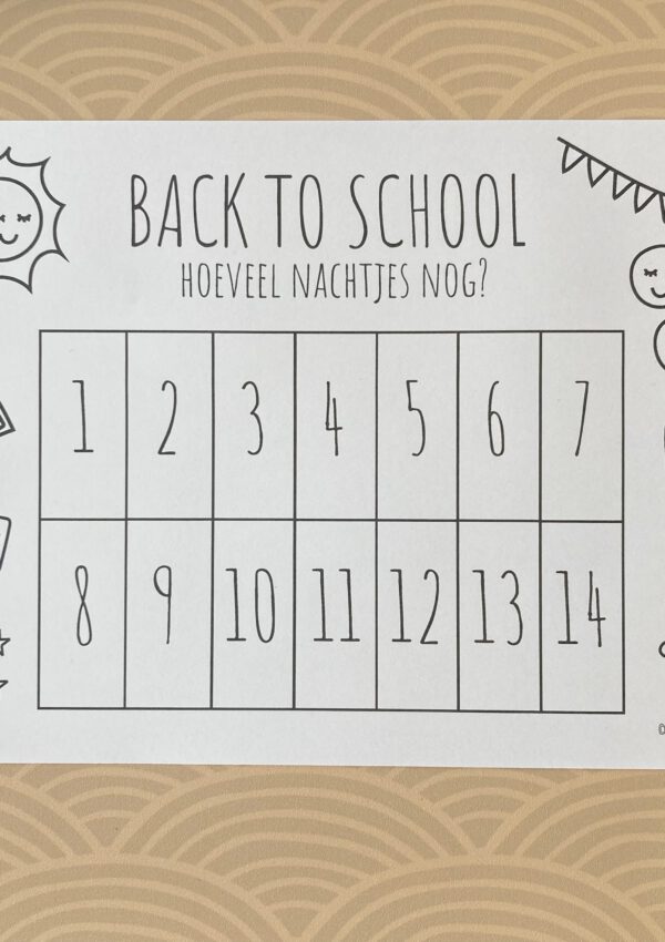 Tel af met de printable back to school aftelkalender (gratis download)