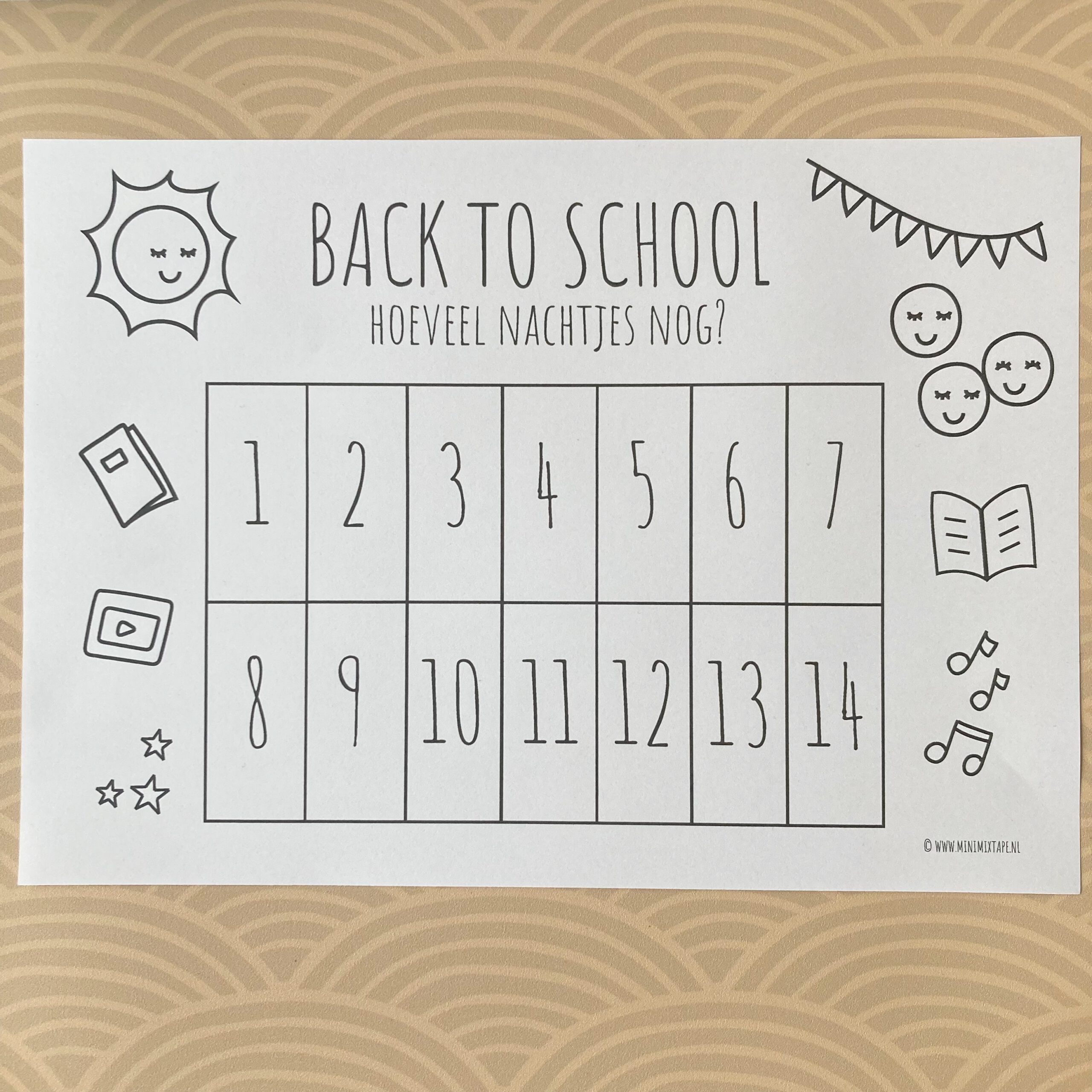back to school gratis printable aftelkalender