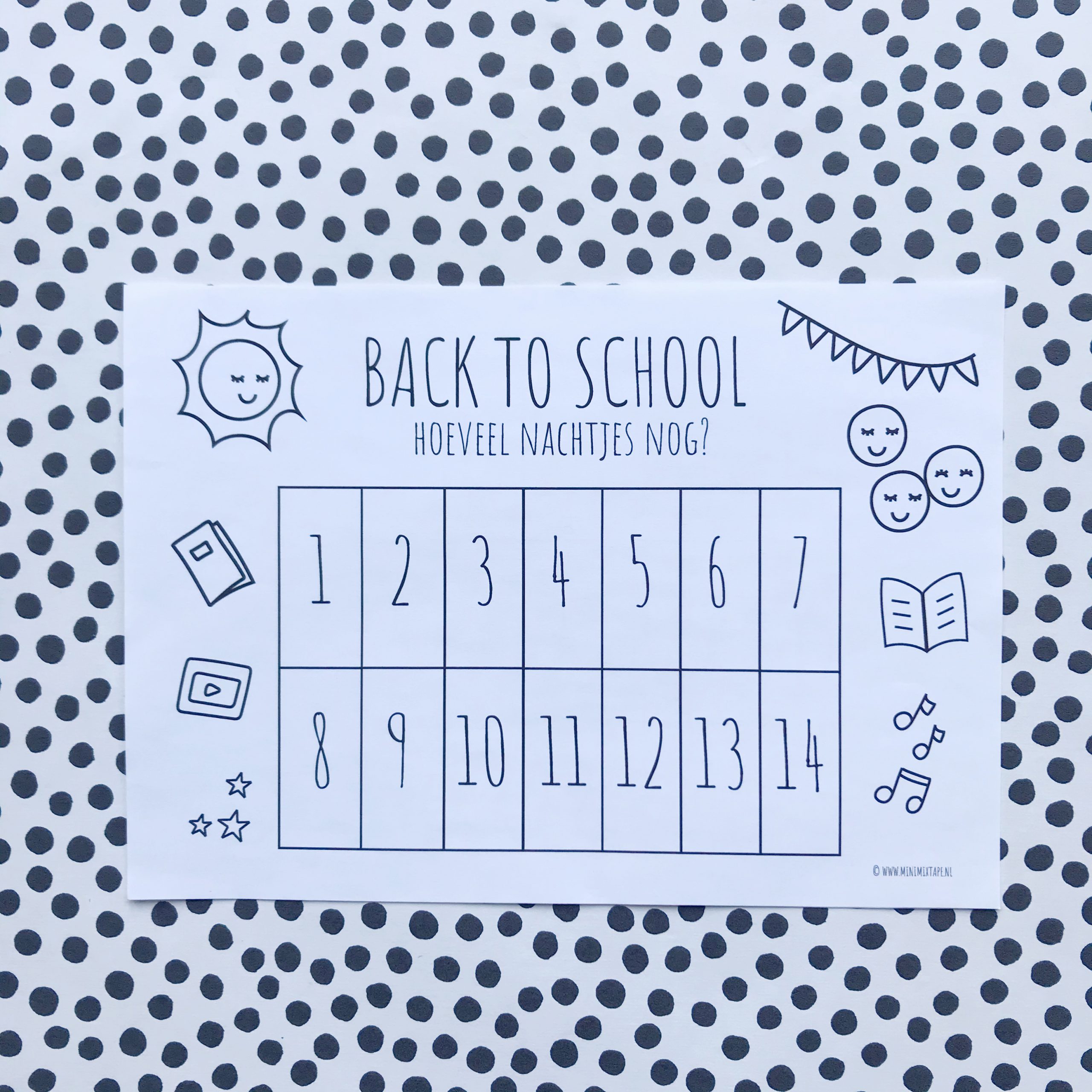 printable aftelkalender back to school